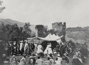 La emperatriz Eugenia (1826-1920) viajando en Argelia, junio de 1865 de Moulins